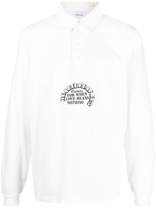 Palmes Palmes Logo organic cotton shirt