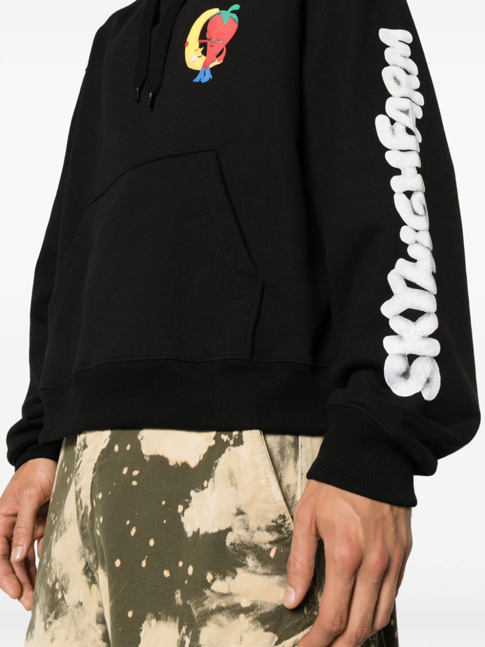Sky High Farm Workwear Sky High Farm Workwear Logo cotton hoodie