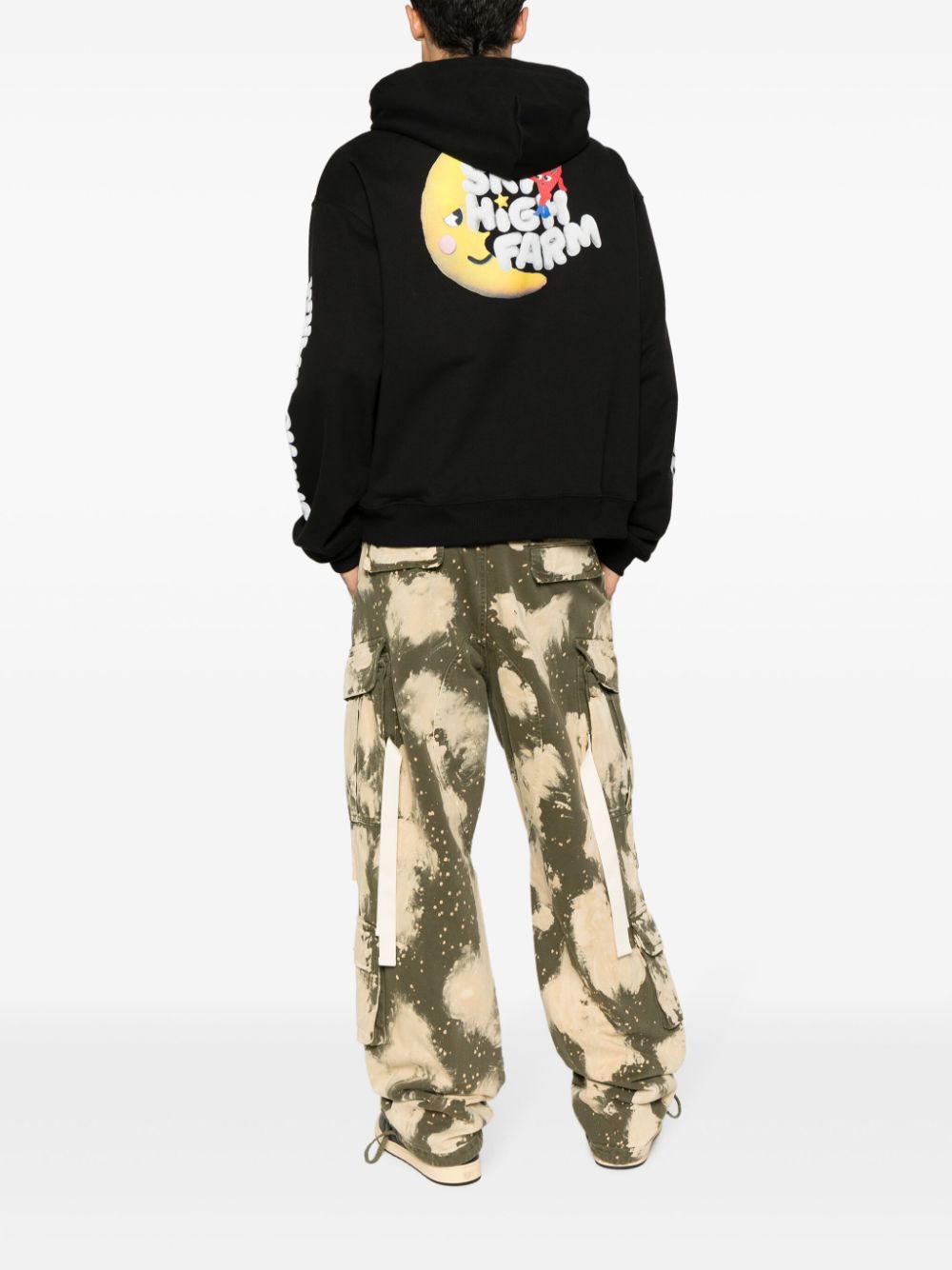 Sky High Farm Workwear Sky High Farm Workwear Logo cotton hoodie