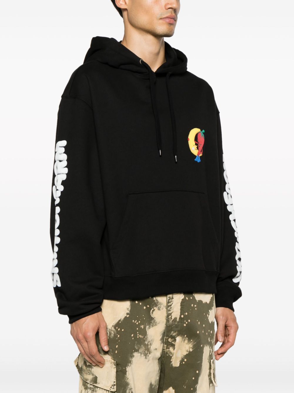 Sky High Farm Workwear Sky High Farm Workwear Logo cotton hoodie