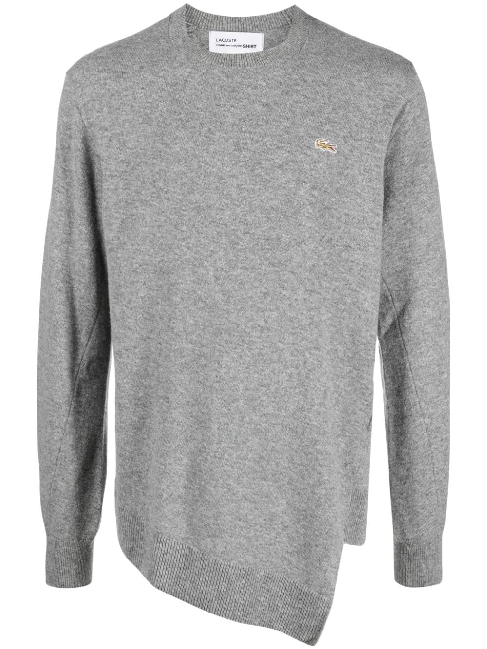 Comme Des Garcons Comme Des Garcons x Lacoste Asymmetric Wool Sweater