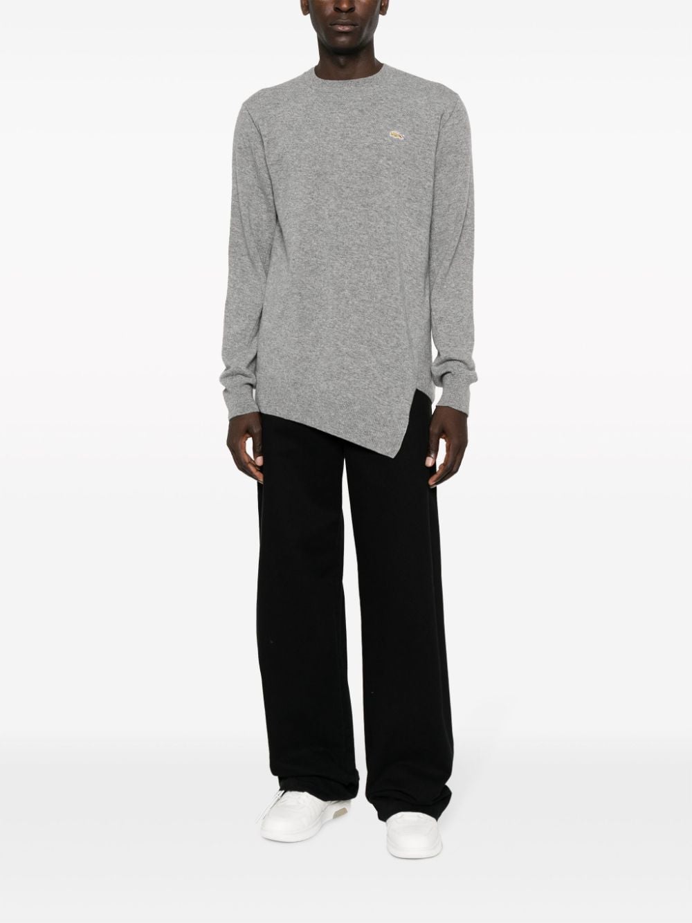 Comme Des Garcons Comme Des Garcons x Lacoste Asymmetric Wool Sweater