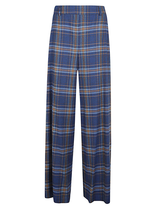 Niu Niu Wide leg checked trousers