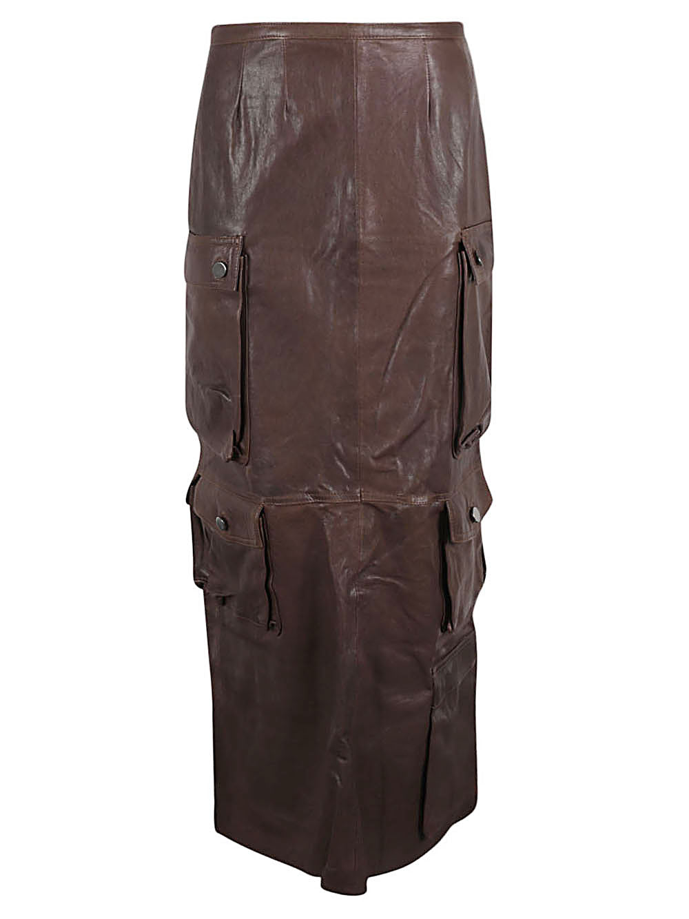 Fermas.Club Fermas.Club Leather cargo long skirt