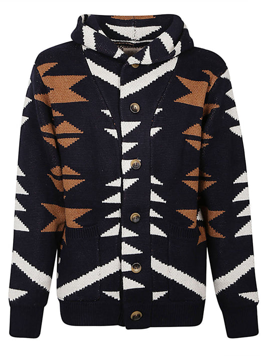 Tooco Tooco Ethnic print cardigan
