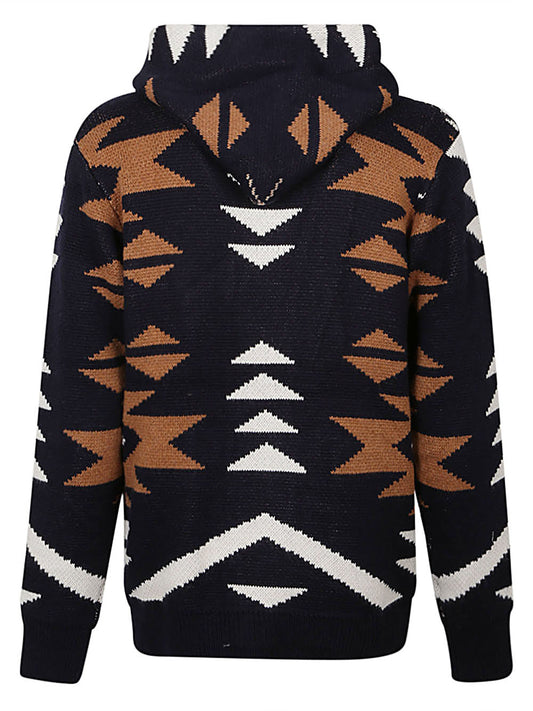 Tooco Ethnic print cardigan