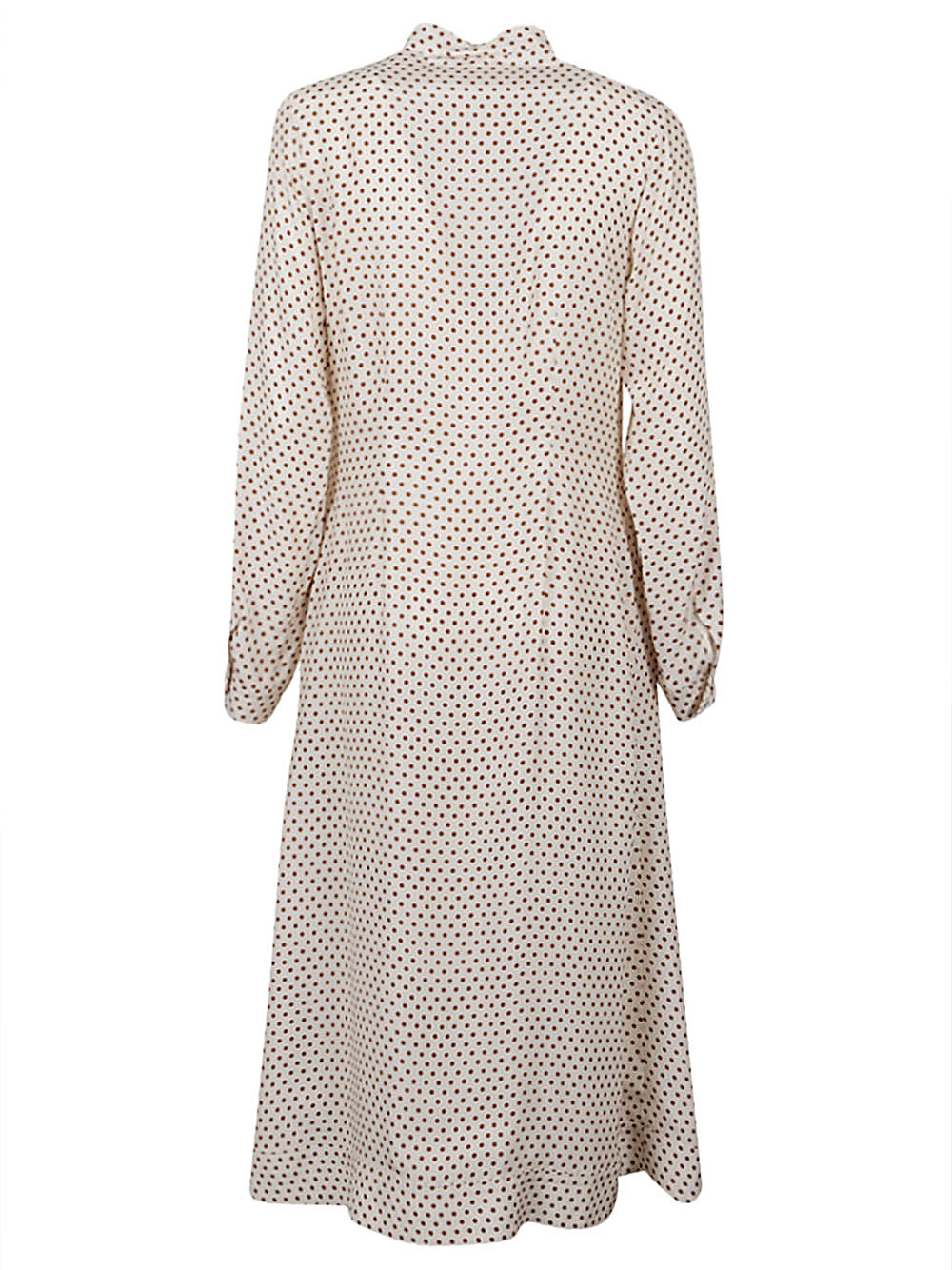 Crida Crida Polka dot silk midi dress