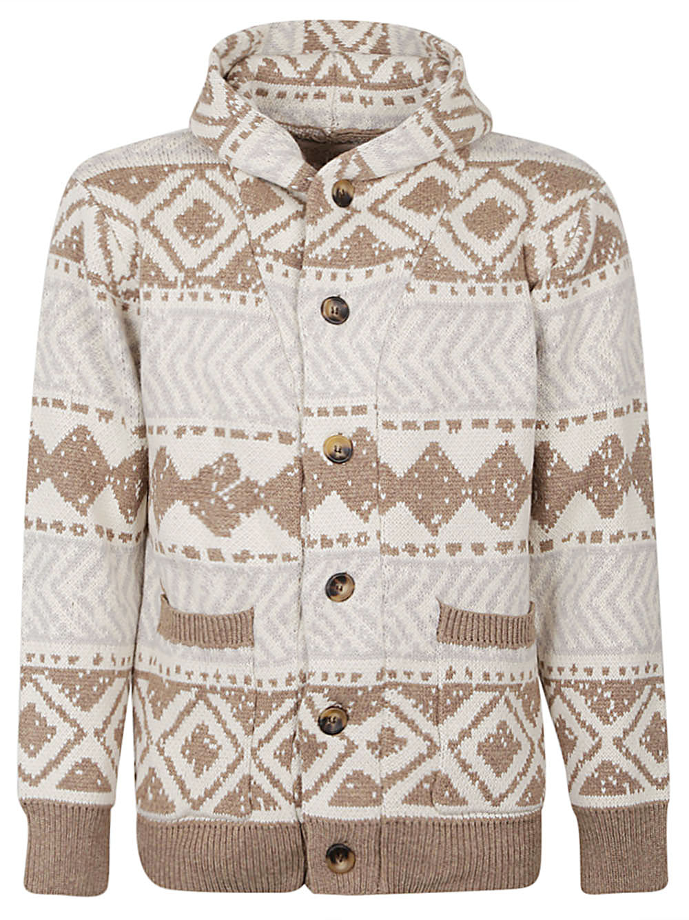 Tooco Tooco Ethnic print cardigan