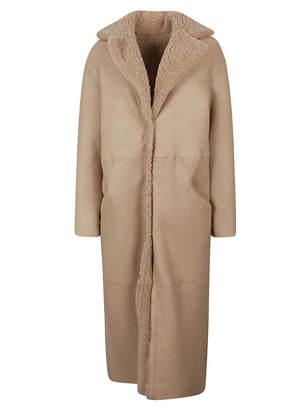 Enes Enes Allegra leather long coat