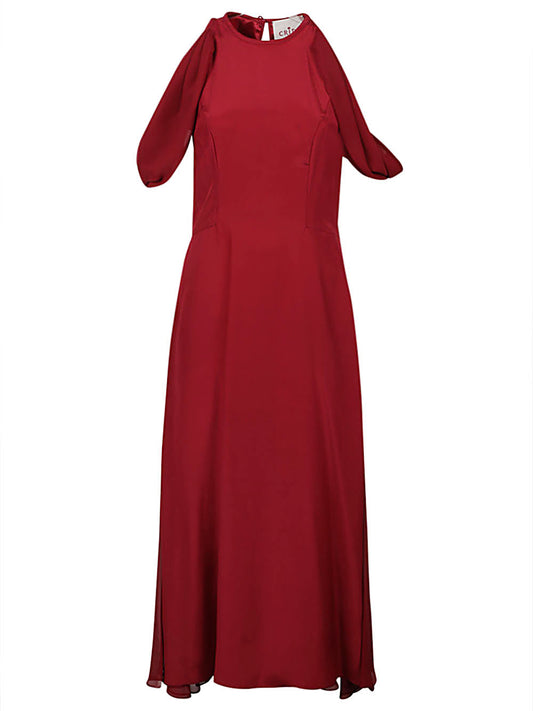 Crida Crida Silk midi dress
