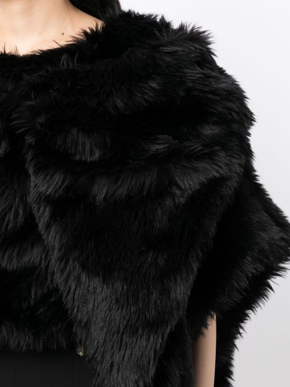 Comme Des Garcons Comme Des Garcons Fur-design cropped blouse