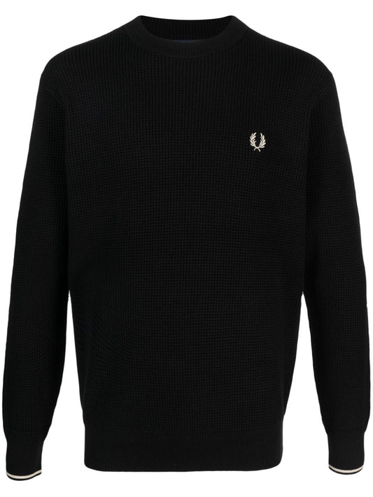 Fred Perry Fred Perry Conscious Criteria page Logo cotton crewneck jumper