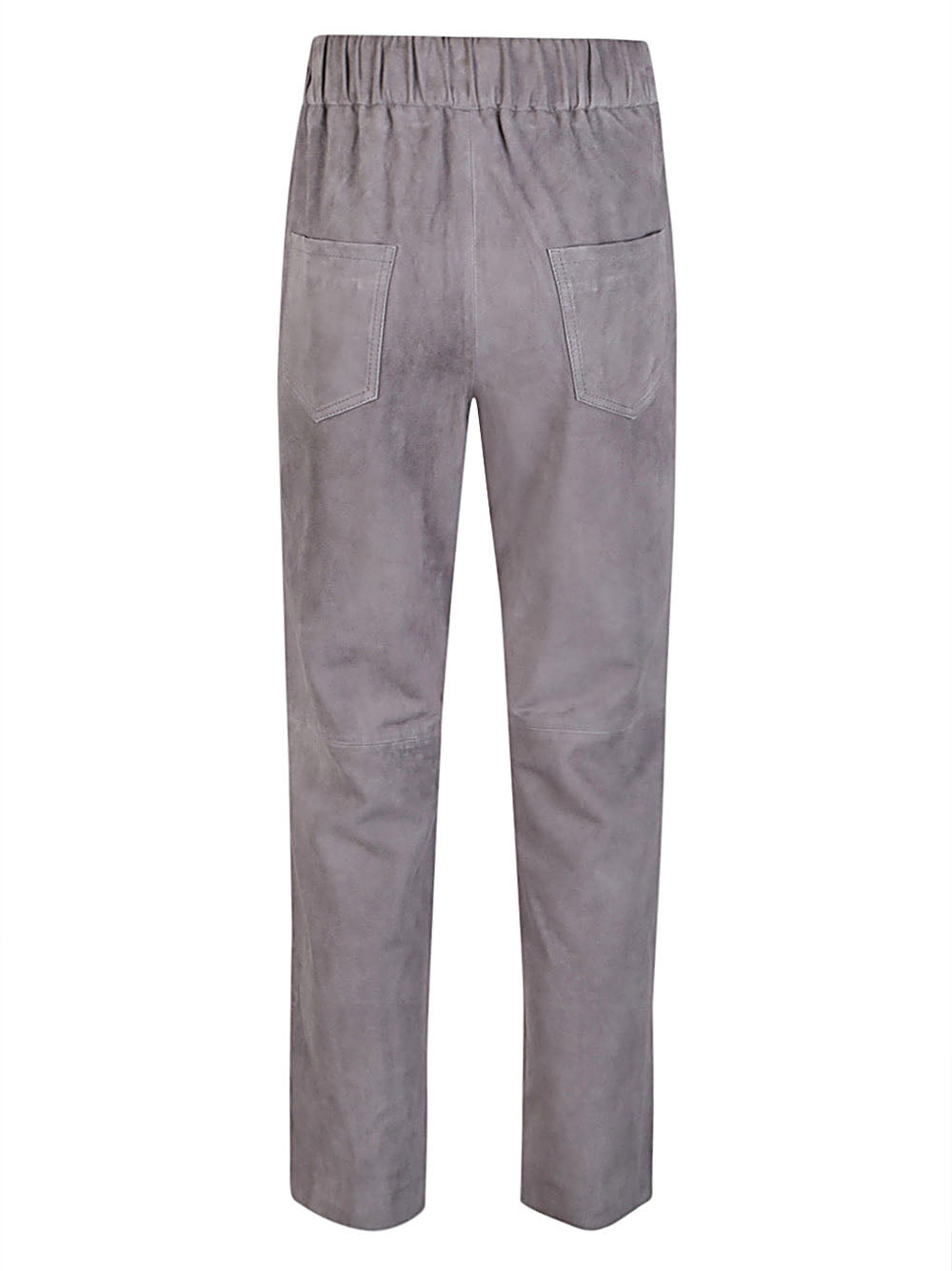 Via Masini 80 Via Masini 80 Elastic waist suede trousers