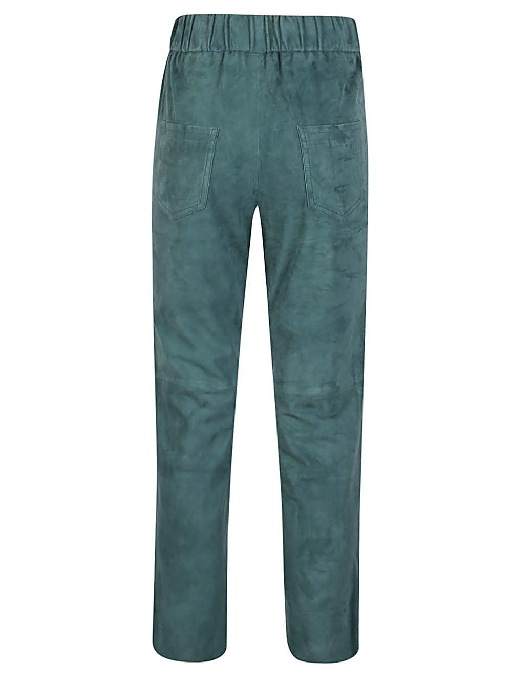 Via Masini 80 Via Masini 80 Elastic waist suede trousers