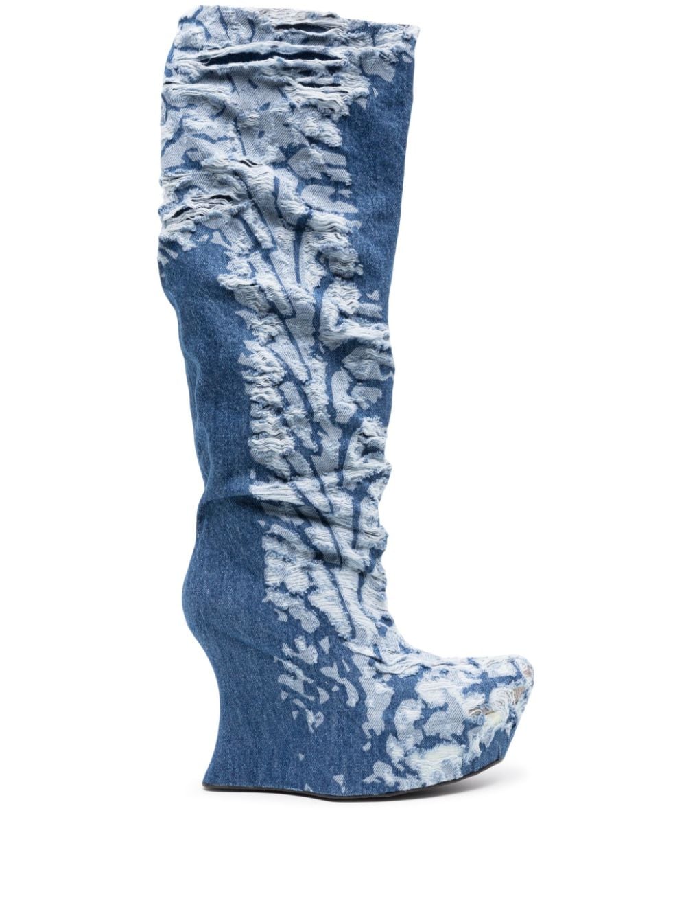 Masha Popova Masha Popova Boots with a worn-in denim effect