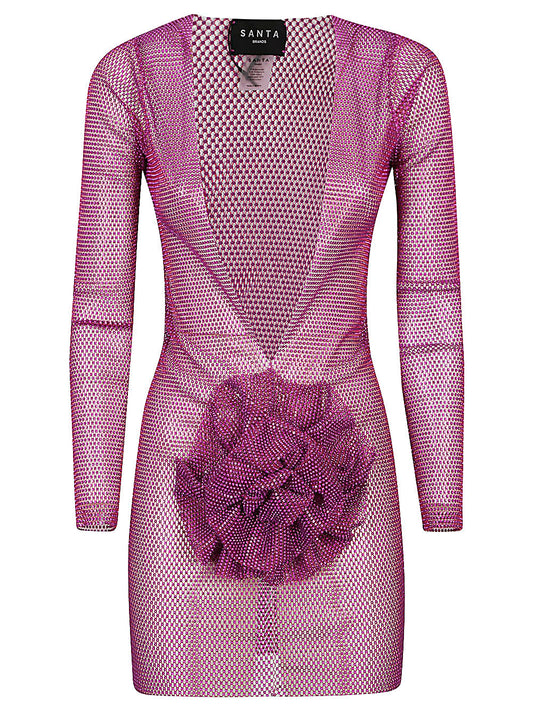 Santa Brand Santa Brand Flower-applique mini dress