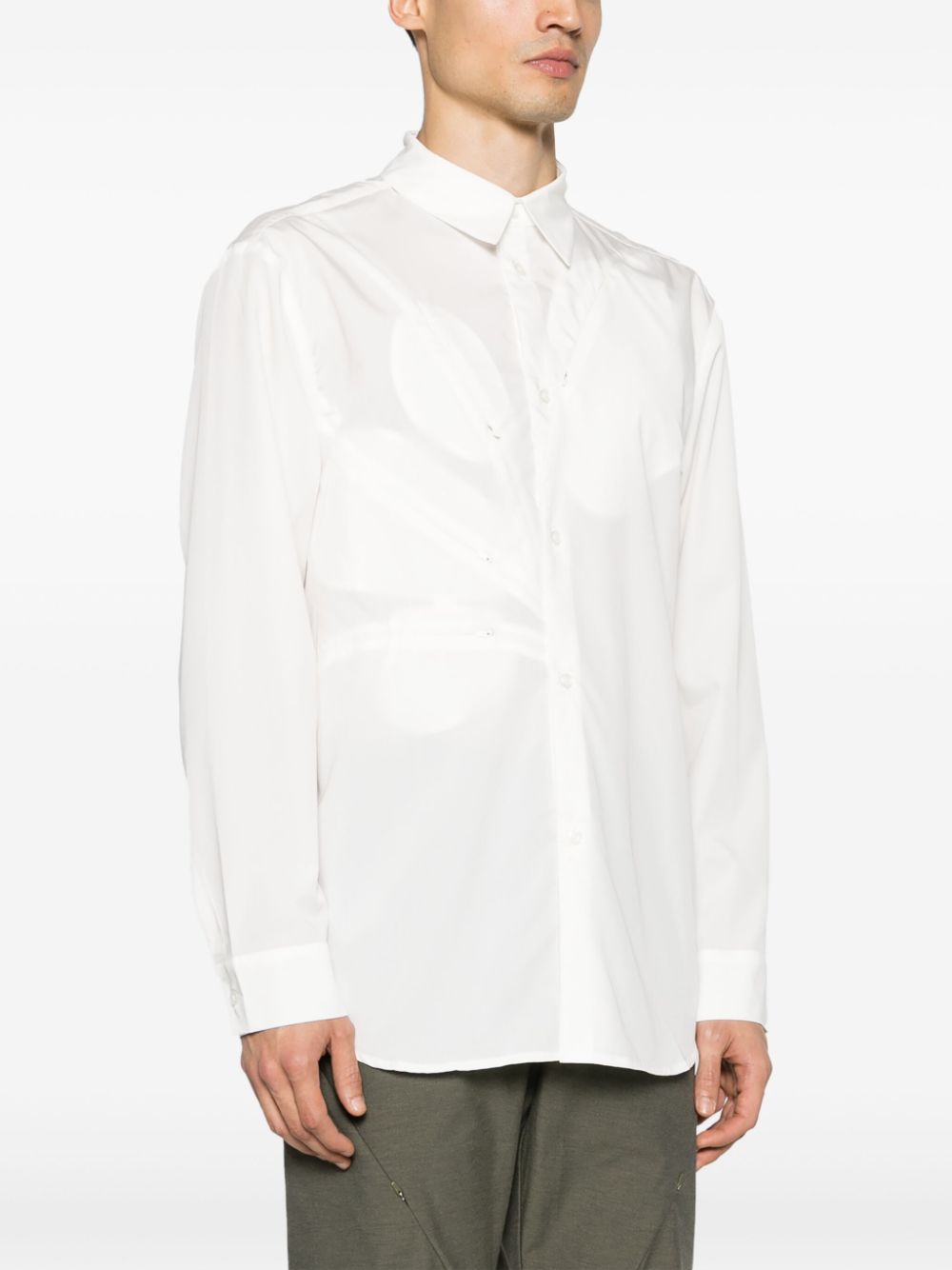 Post Archive Faction Long Sleeve Center (أبيض)