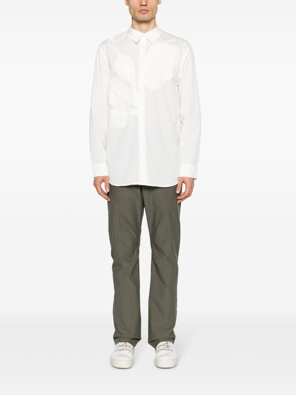 Post Archive Faction Long Sleeve Center (أبيض)