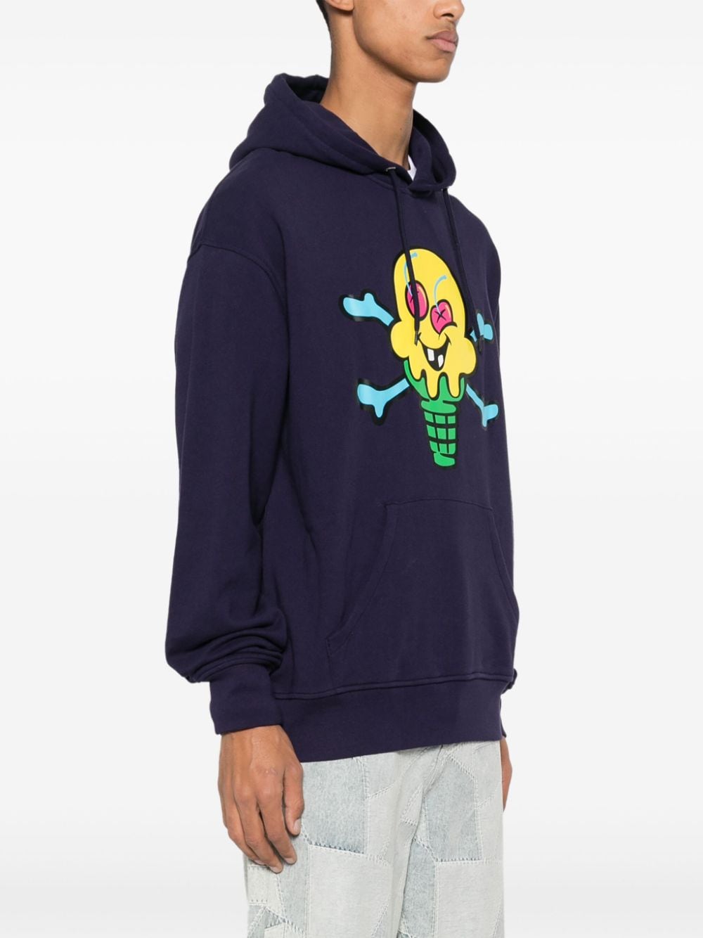 Icecream Icecream Cones&Bones printed hoodie