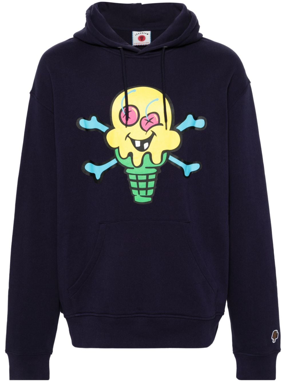 Icecream Icecream Cones&Bones printed hoodie