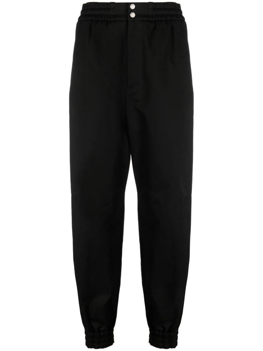 Alexander McQueen Tapered-leg cotton trousers