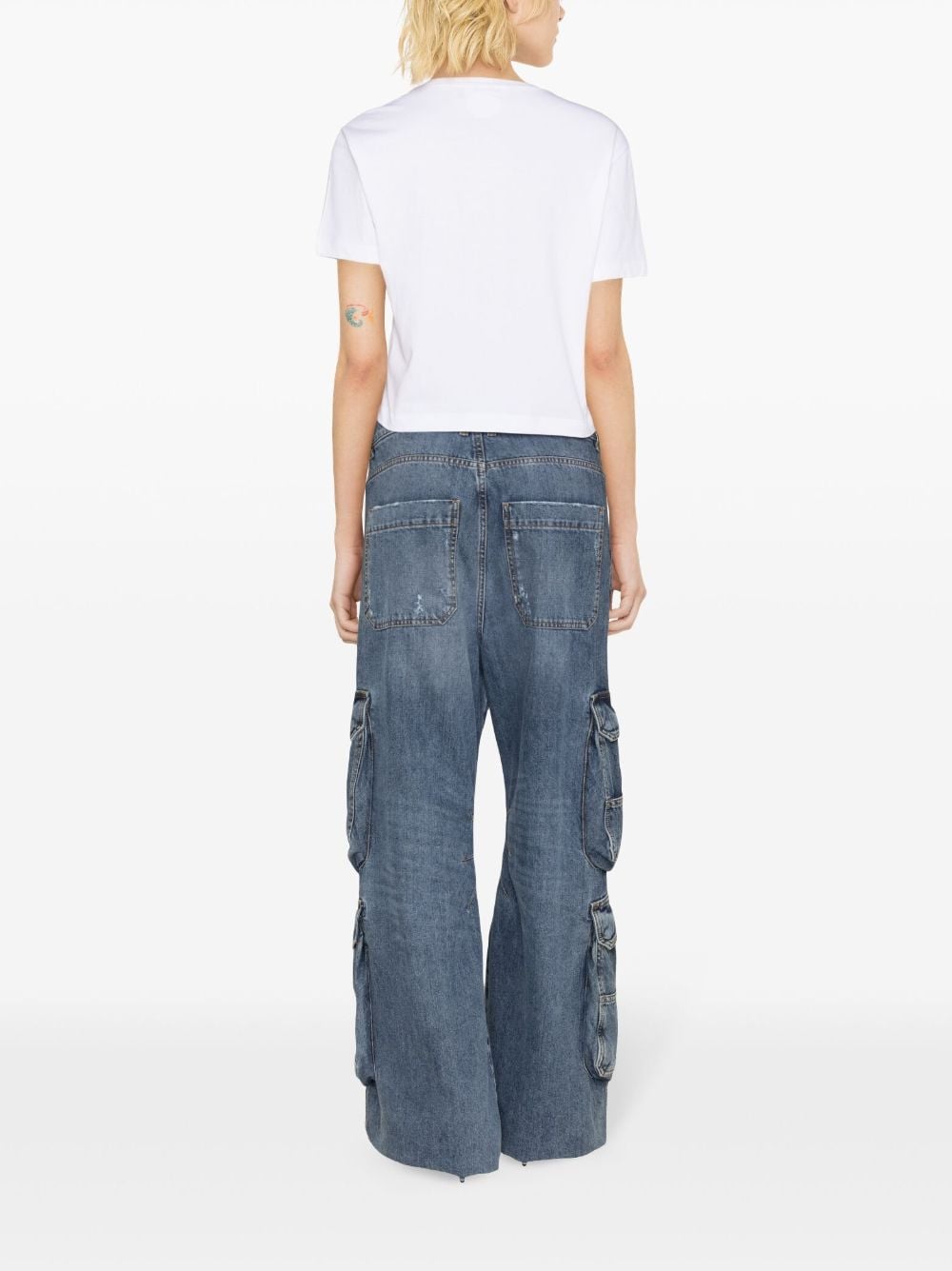 تي شيرت قطني بقَصَّة صندوقية من Dsquared2