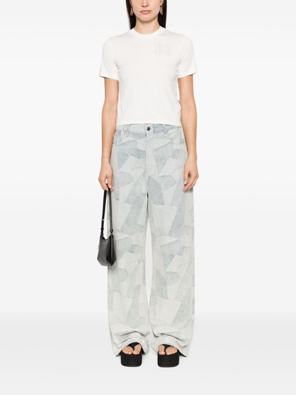 تي شيرت قطن بشعار Palm Angels
