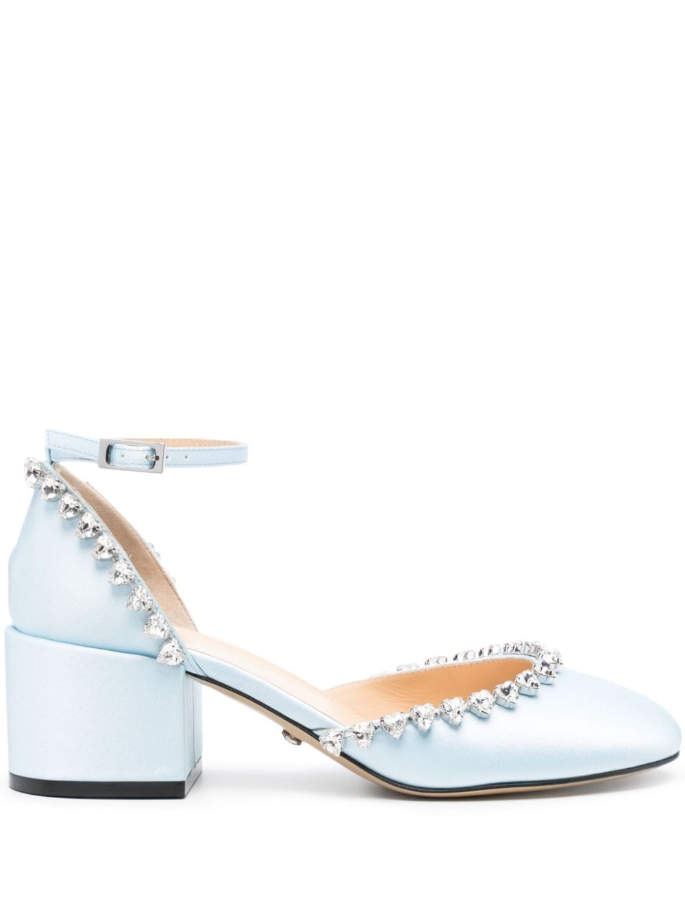Mach & Mach PRE Mach & Mach PRE Mach & Mach Audrey Satin Crystal Embellished Pumps