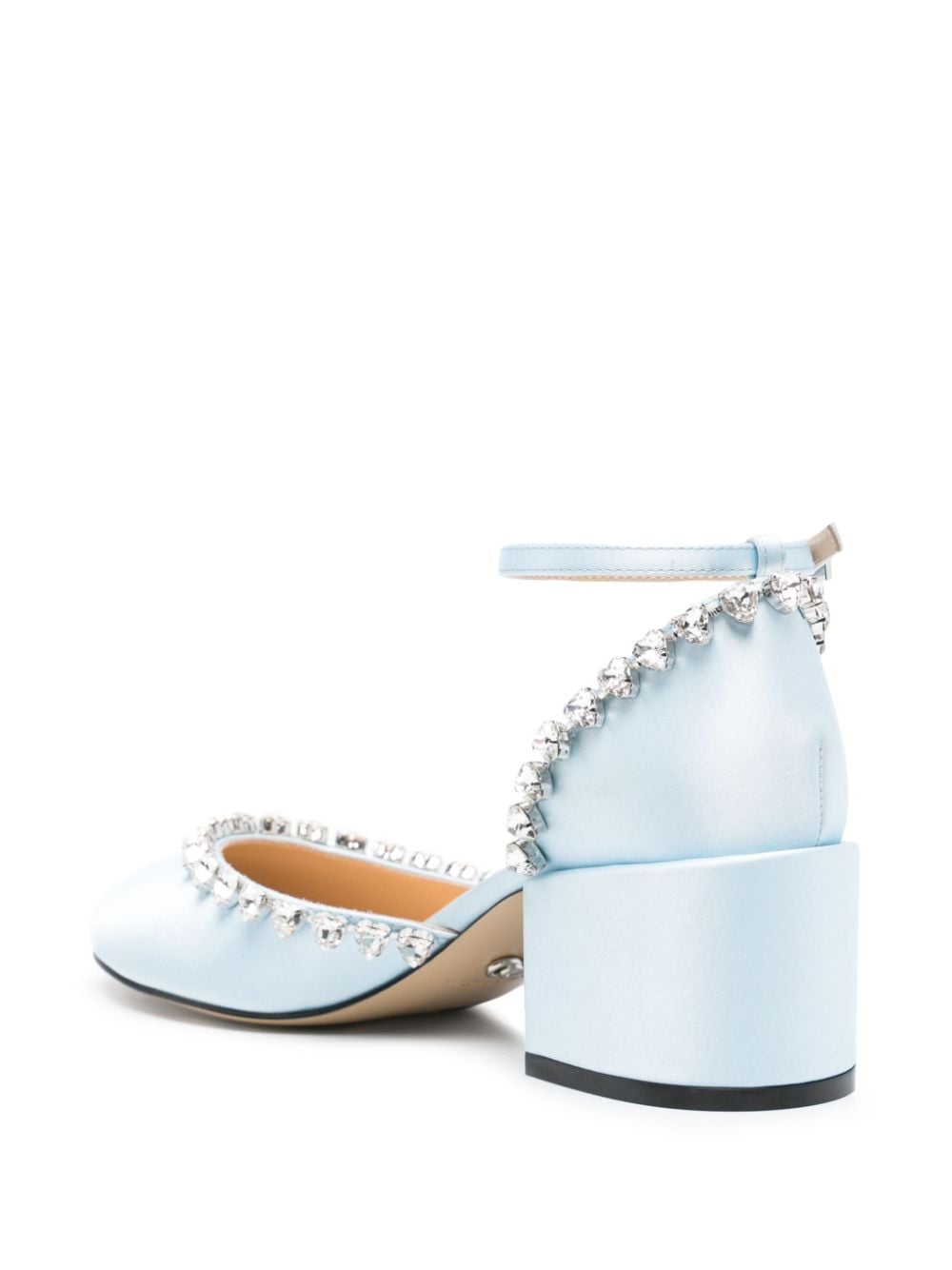 Mach & Mach PRE Mach & Mach PRE Mach & Mach Audrey Satin Crystal Embellished Pumps
