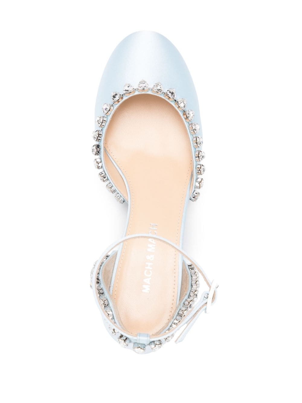 Mach & Mach PRE Mach & Mach PRE Mach & Mach Audrey Satin Crystal Embellished Pumps