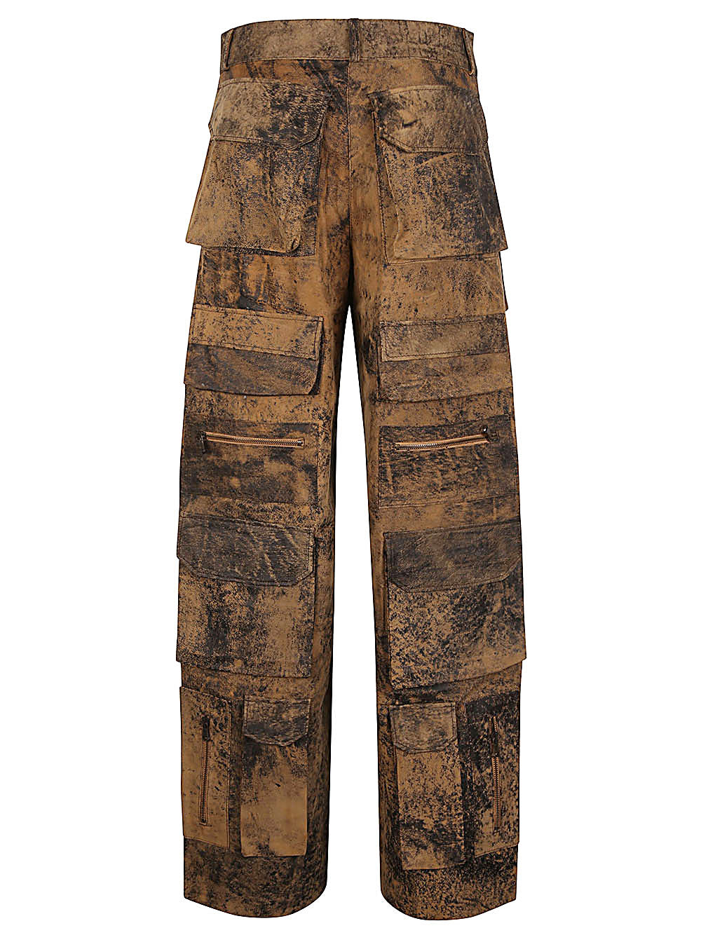 Fermas.Club Fermas.Club Leather cargo trousers