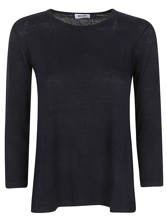 Base Base Linen jersey long sleeve t-shirt
