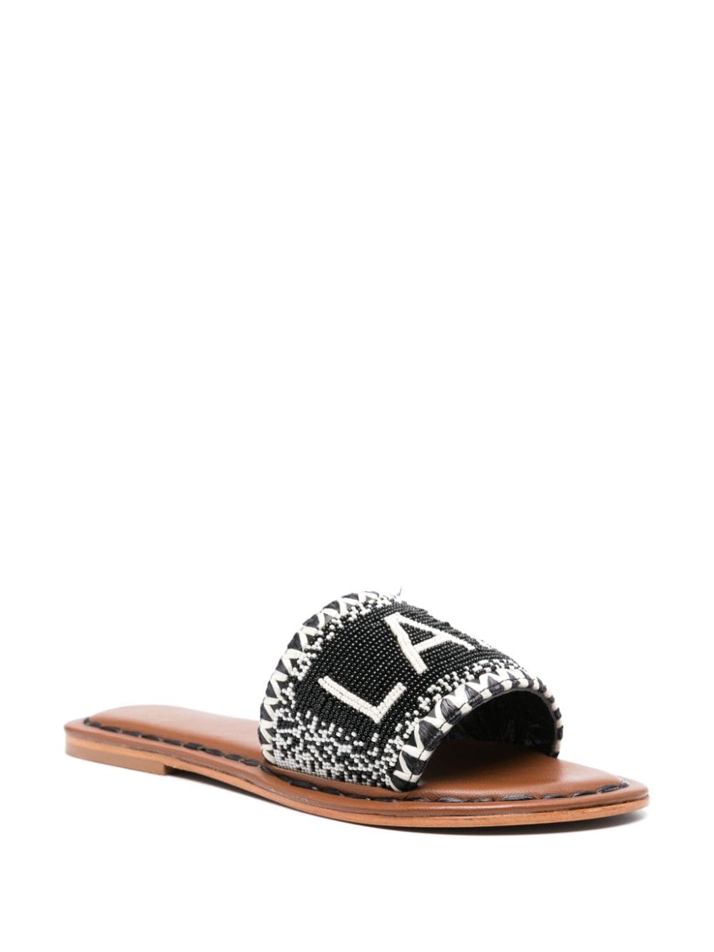 De Siena De Siena Lake Como Beads Flat Sandals.