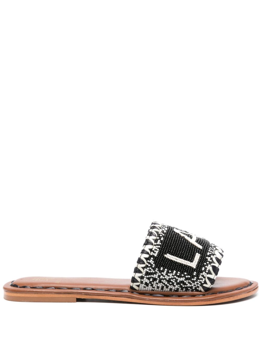 De Siena De Siena Lake Como Beads Flat Sandals.