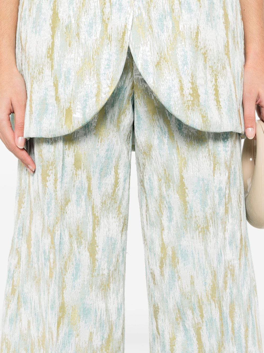 Erika Cavallini Semi-Couture Erika Cavallini Semi-Couture Printed cropped trousers