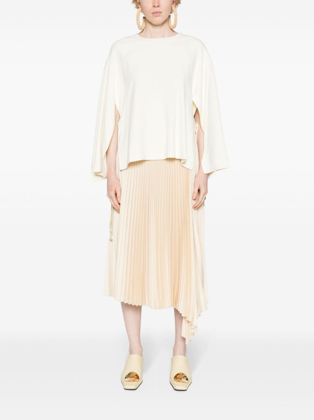 Erika Cavallini Semi-Couture Erika Cavallini Semi-Couture Cady texture blouse