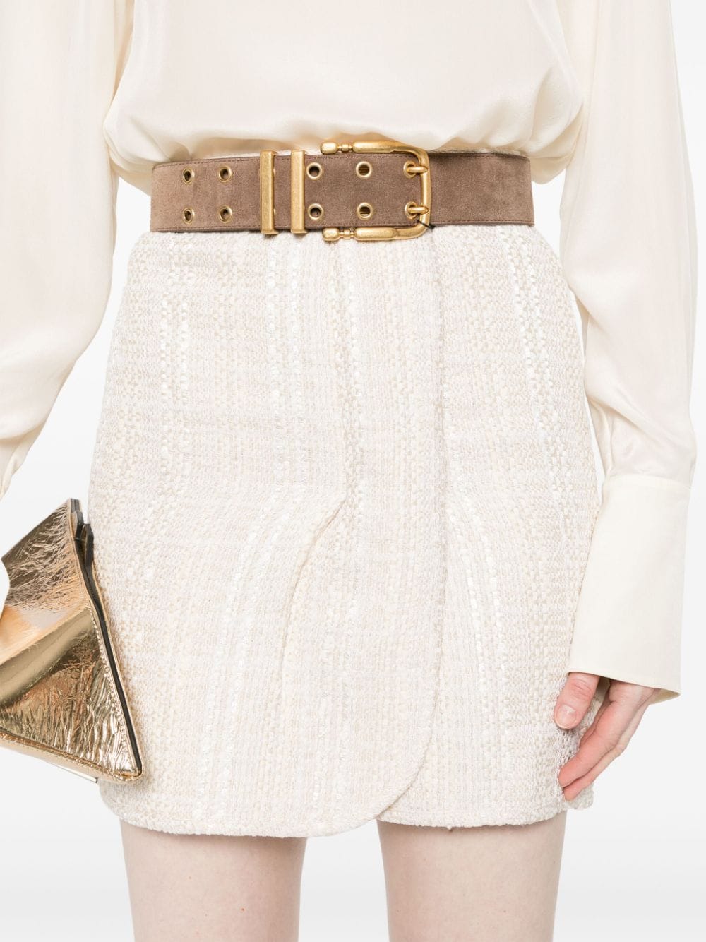 Iro Iro Cotton blend wrapped skirt