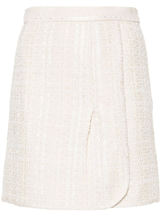 Iro Iro Cotton blend wrapped skirt