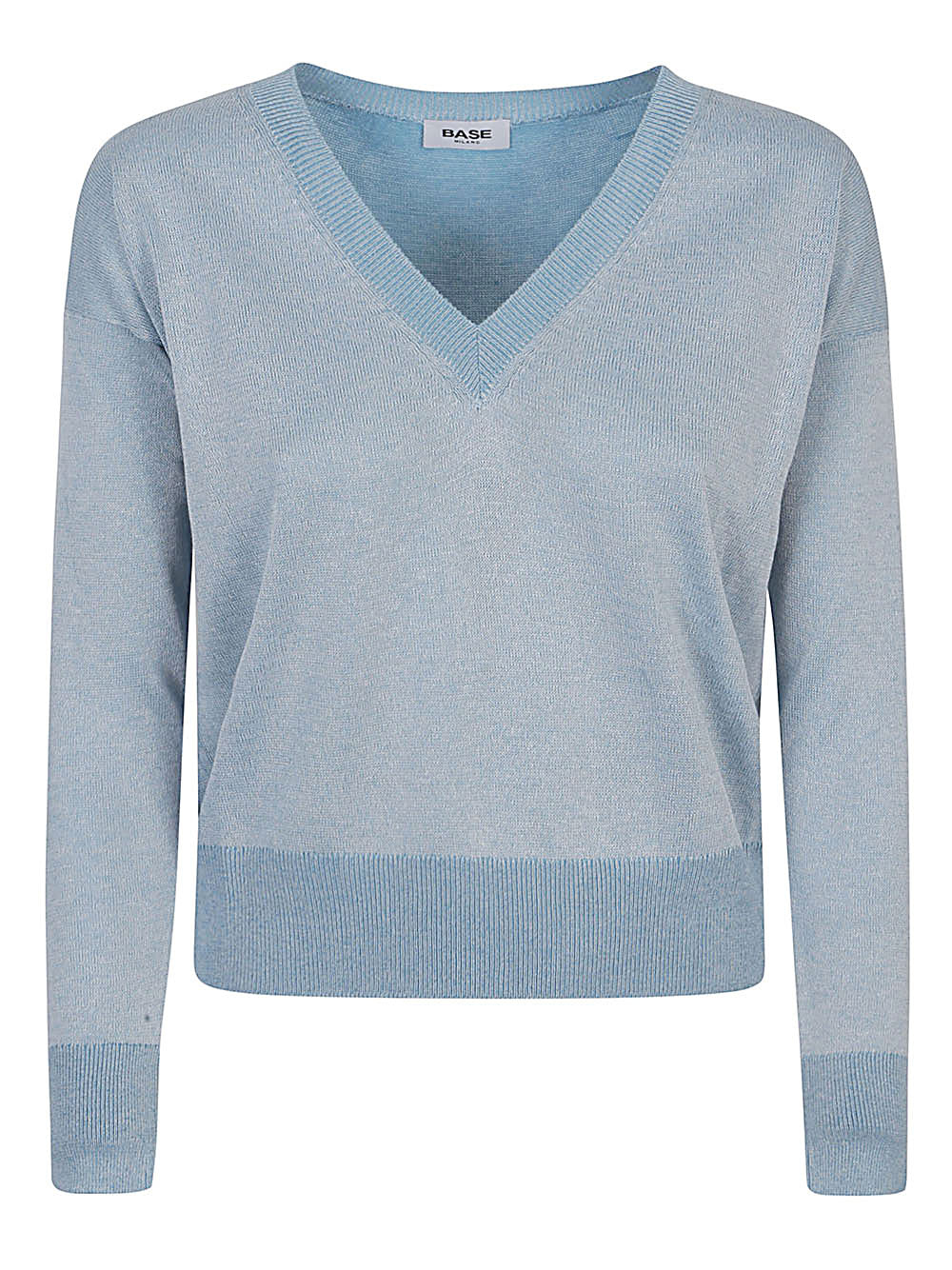 Base Base Cotton blend v-neck sweater