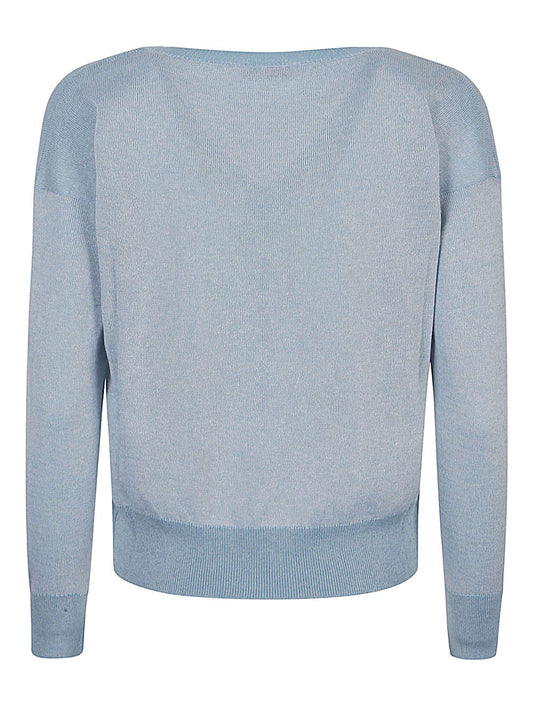 Base Cotton blend v-neck sweater