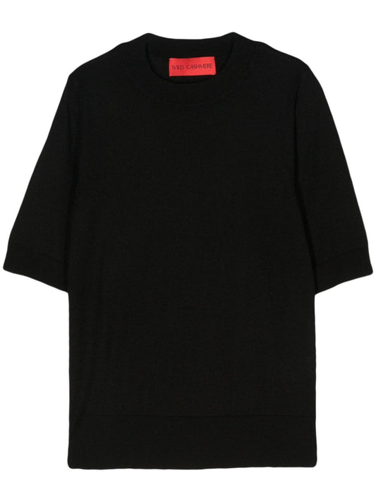 Wild Cashmere Wild Cashmere Silk and cashmere blend half-sleeve sweater