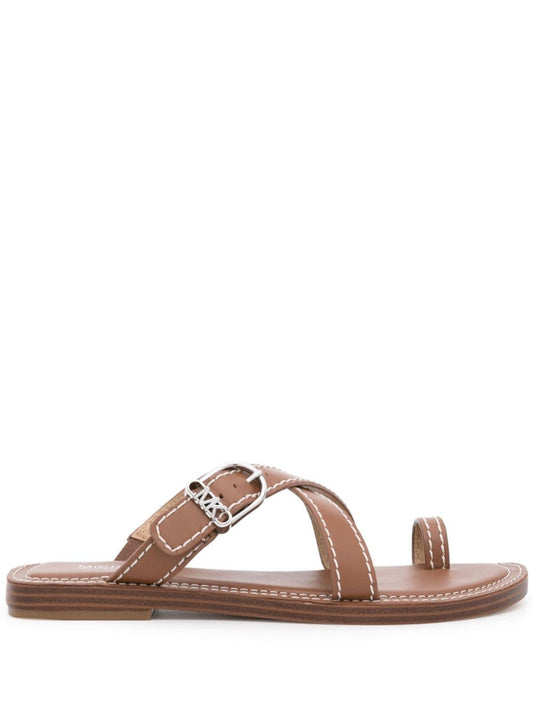 MMK MMK Michael Michael Kors Ashton leather flat sandals.