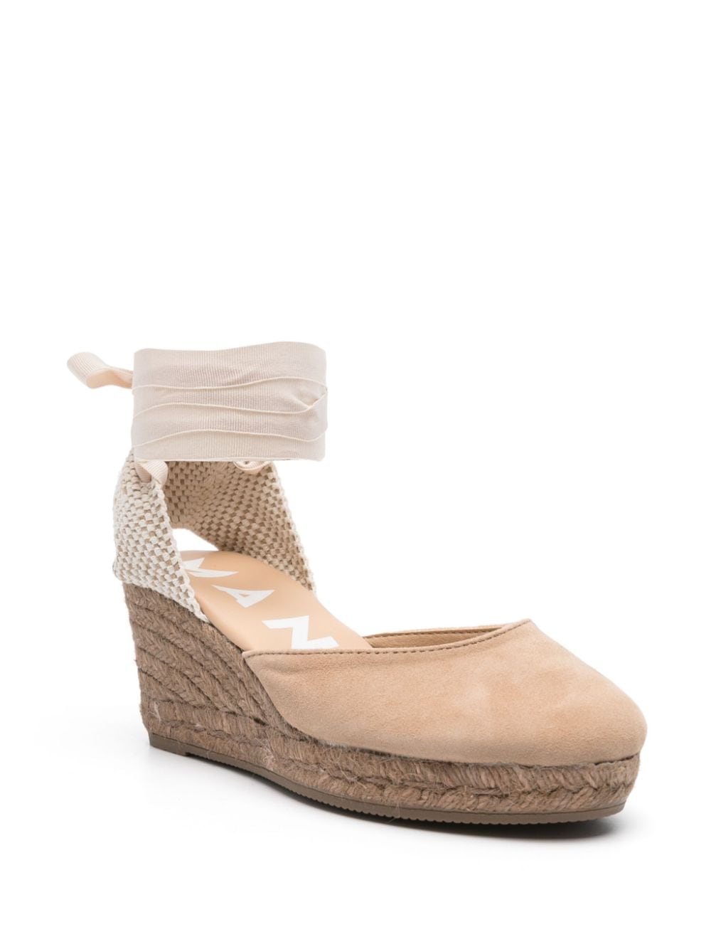 Manebí Manebí Hamptons suede wedge espadrille