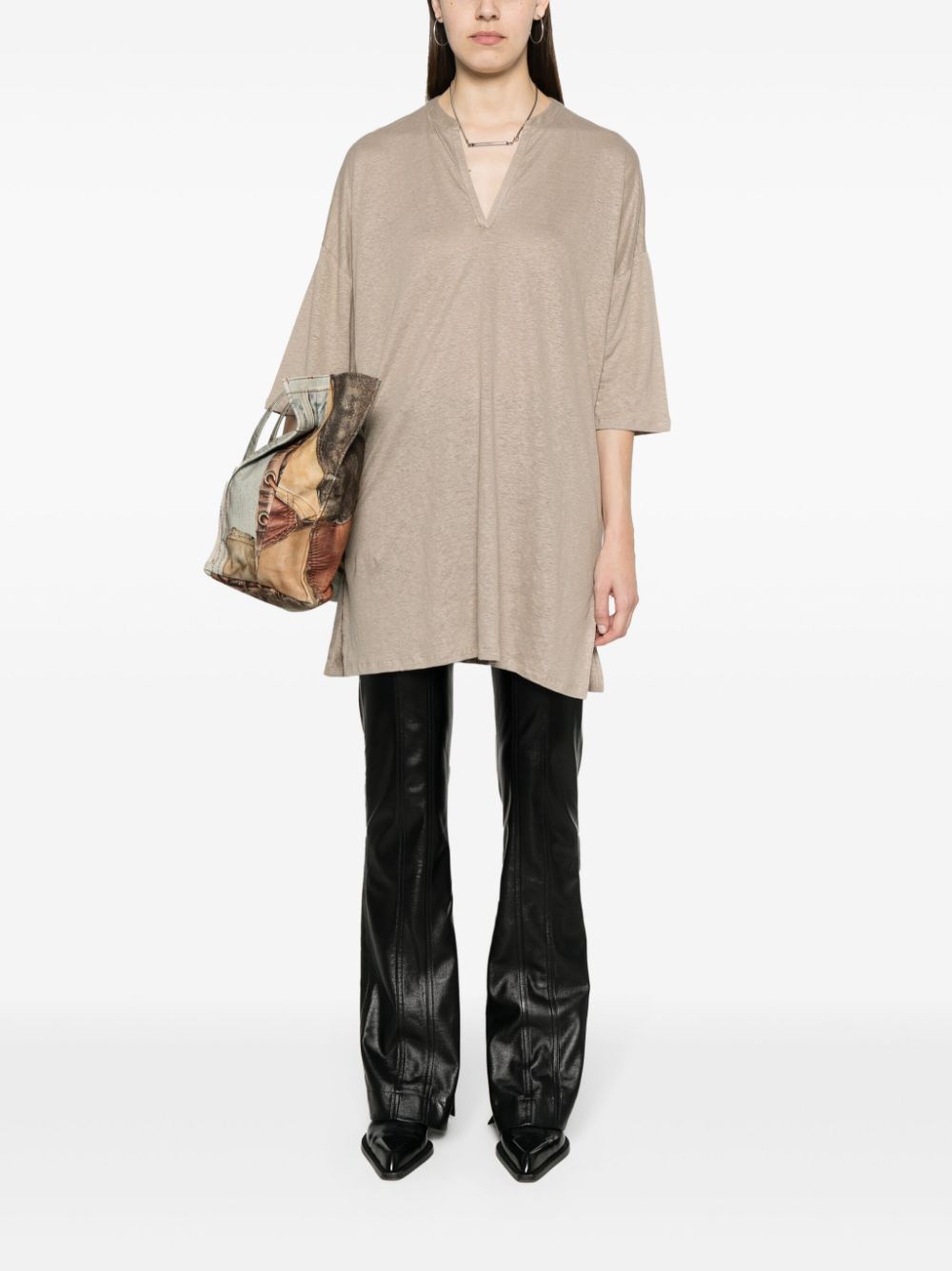 Majestic Majestic Conscious Criteria page Linen blend tunic dress