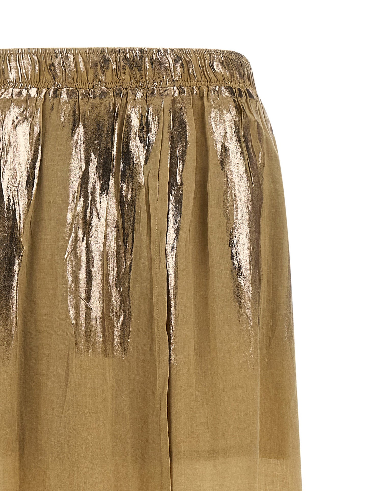 Nude Slit Skirt