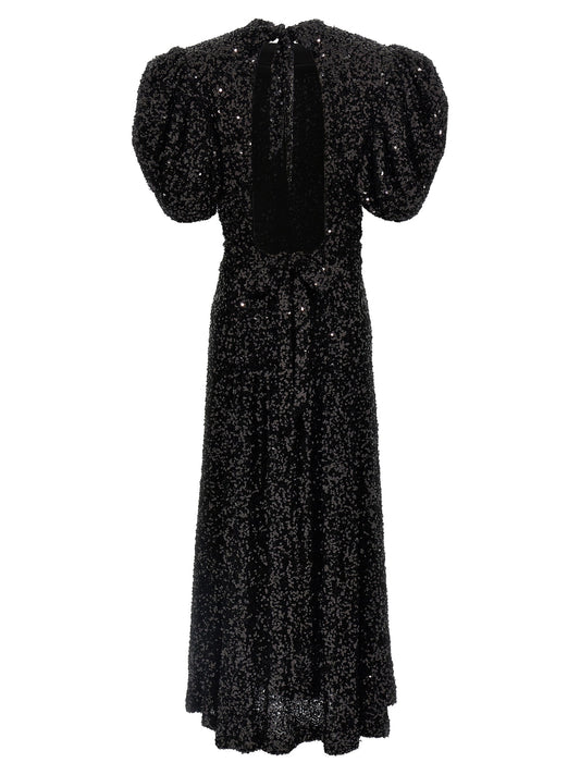 Rotate Birger Christensen Sequin Midi Dress