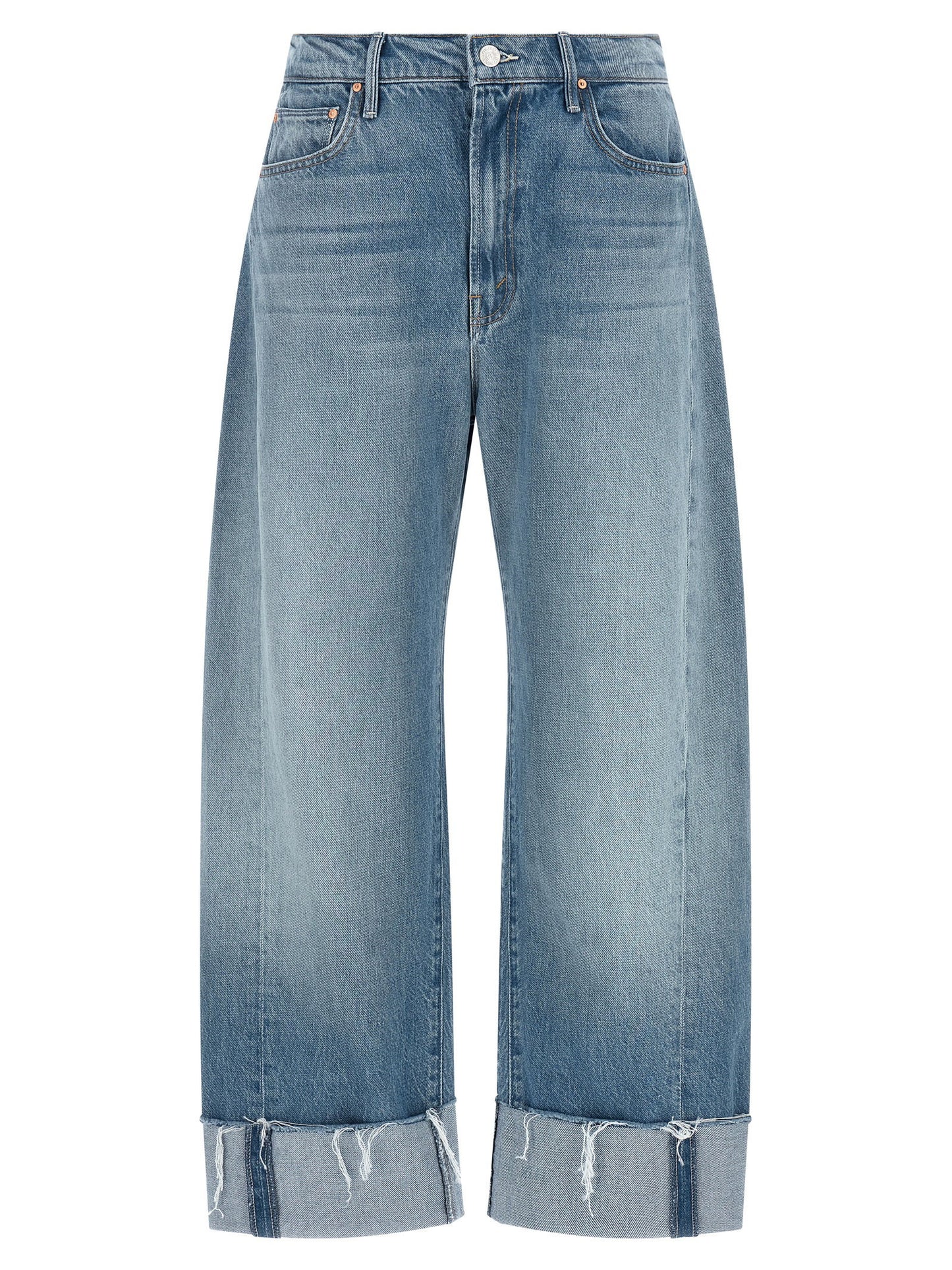 Mother Mother The Half-pipe Ankle Cuff Fray Jeans