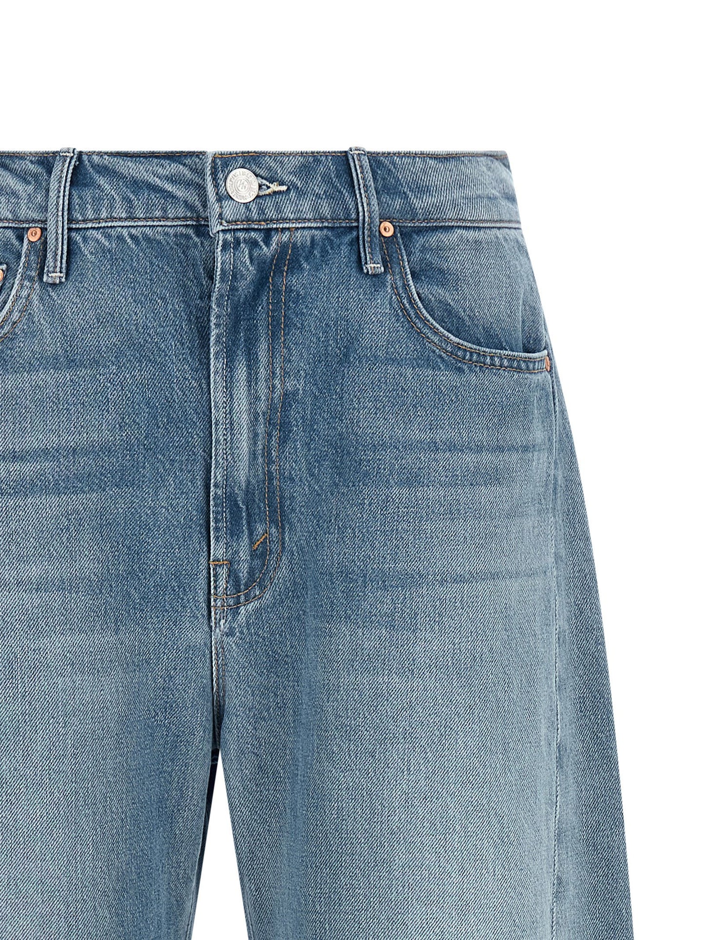 Mother Mother The Half-pipe Ankle Cuff Fray Jeans
