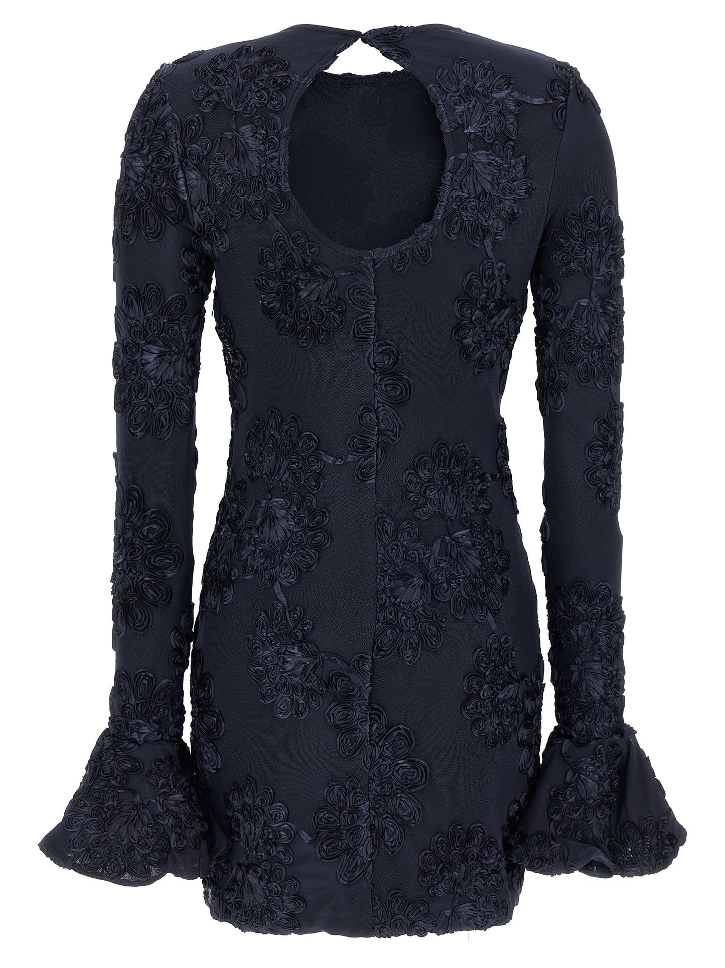 Rotate Birger Christensen 3d Mesh Mini Dress