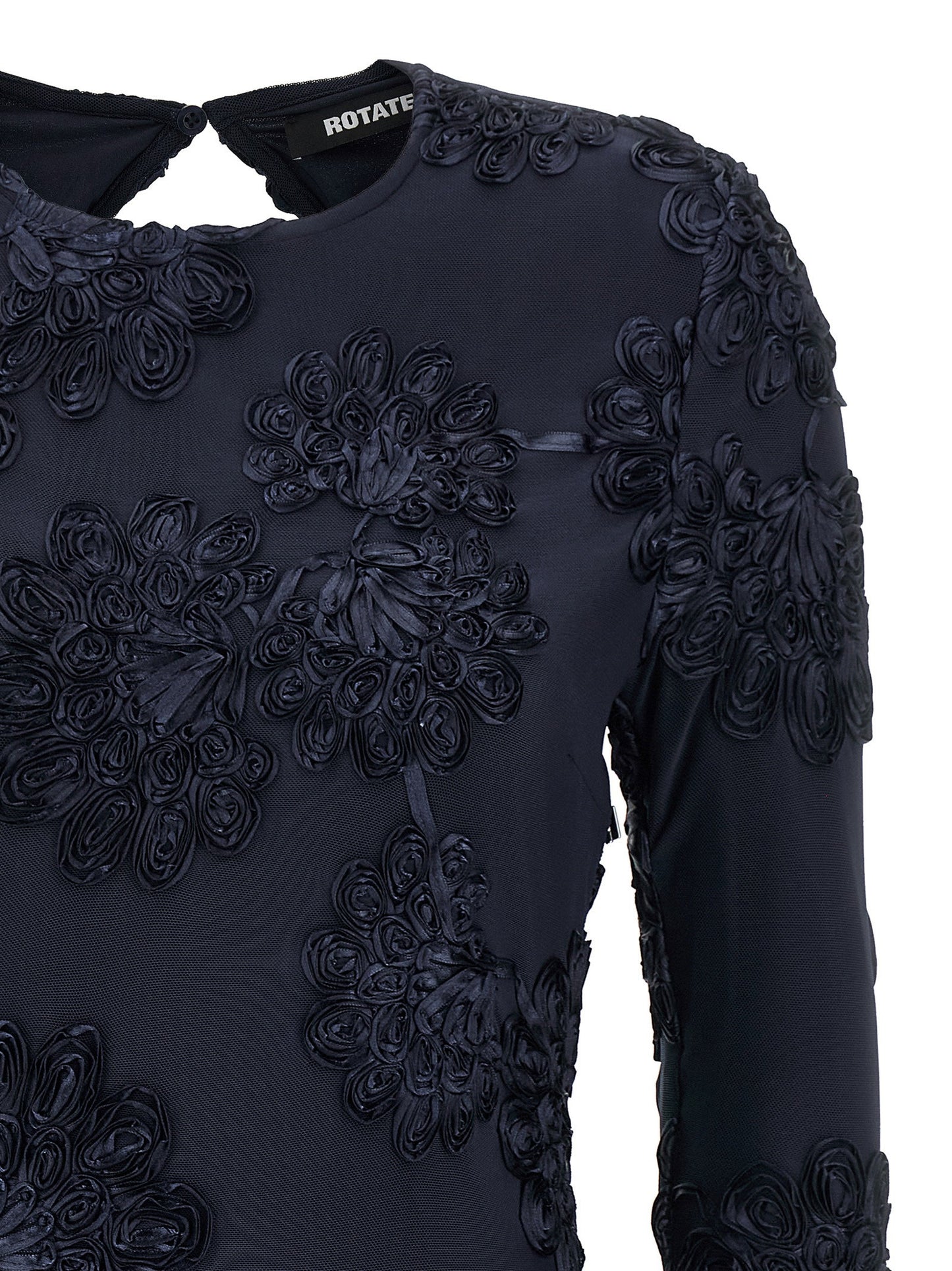Rotate Birger Christensen 3d Mesh Mini Dress